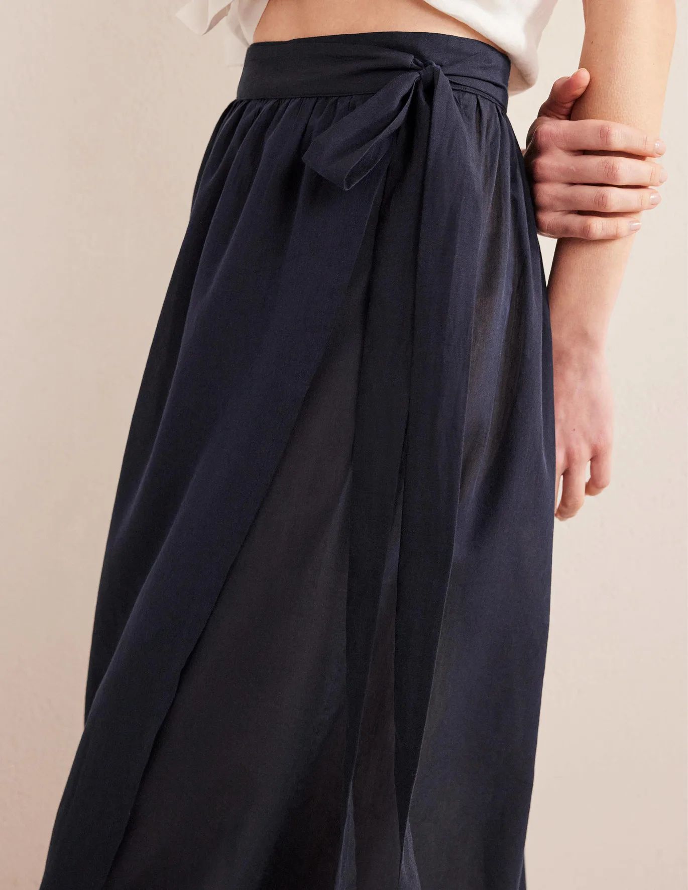 Wrap Cotton Maxi Skirt | Boden (US)