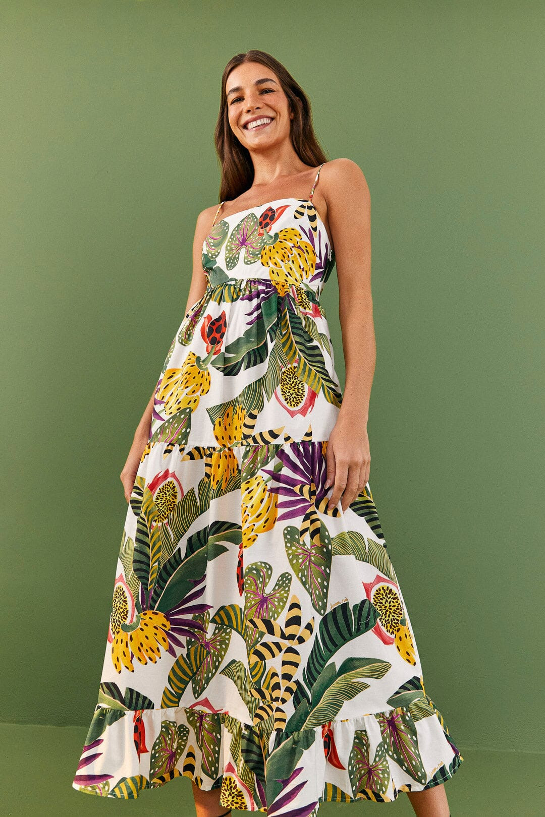 Striped Forest Maxi Dress | FarmRio (US)