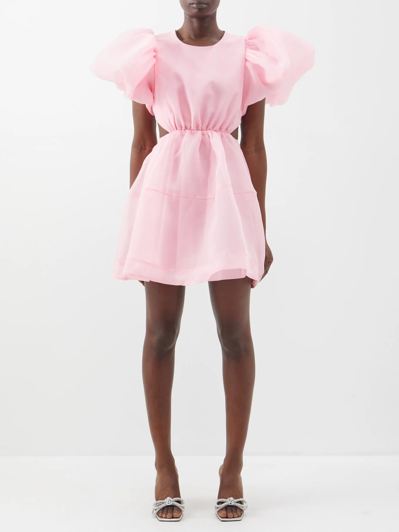 Simplicity ruffle-sleeve organza mini dress | Matches (UK)