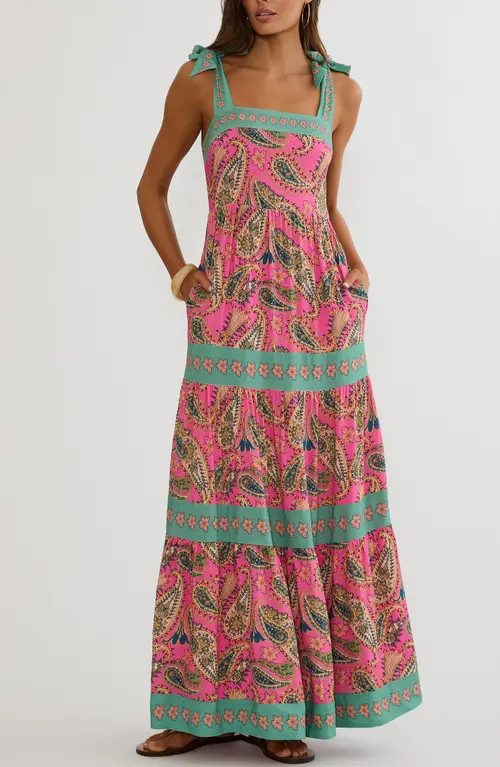 Beach Riot Cover-Up Maxi Dress in Capri Soleil Paisley at Nordstrom, Size Small | Nordstrom