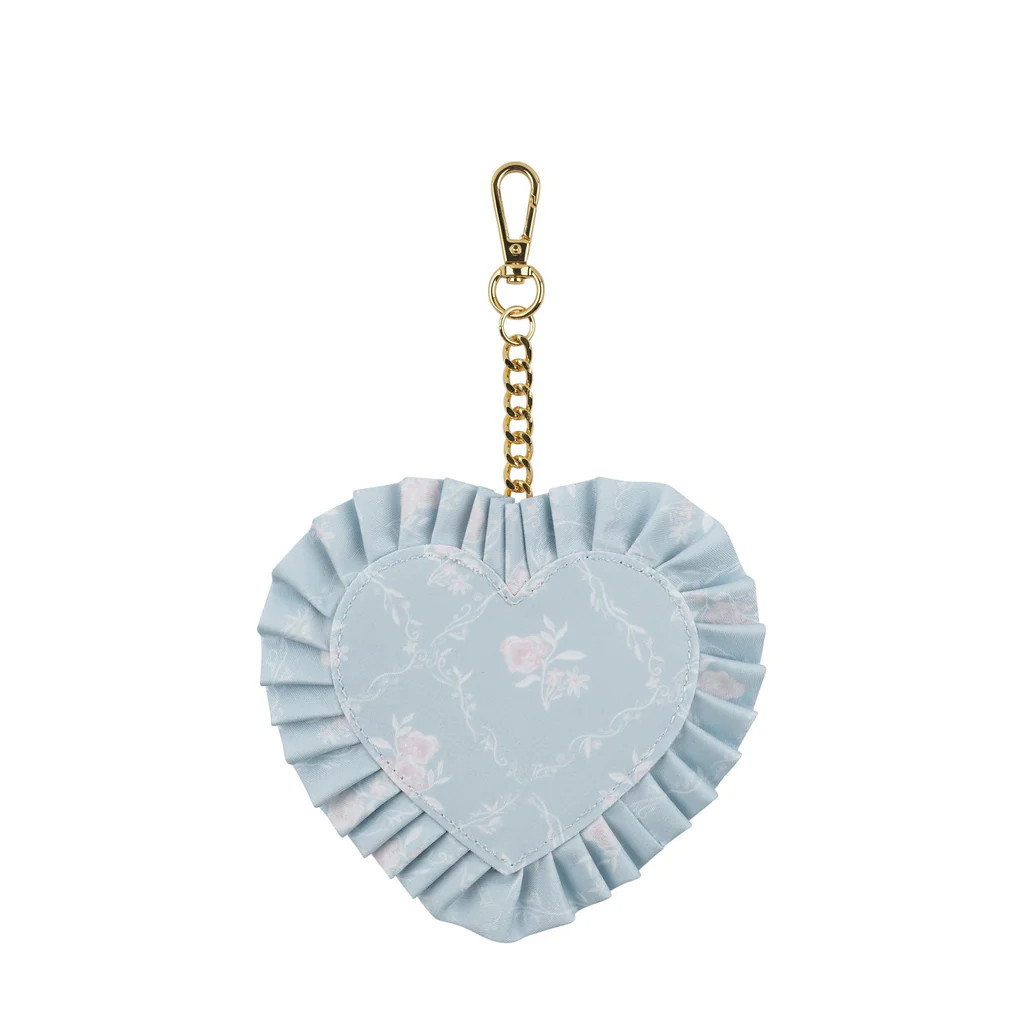 High Tea Ruffle Heart Bag Charm | Stoney Clover Lane