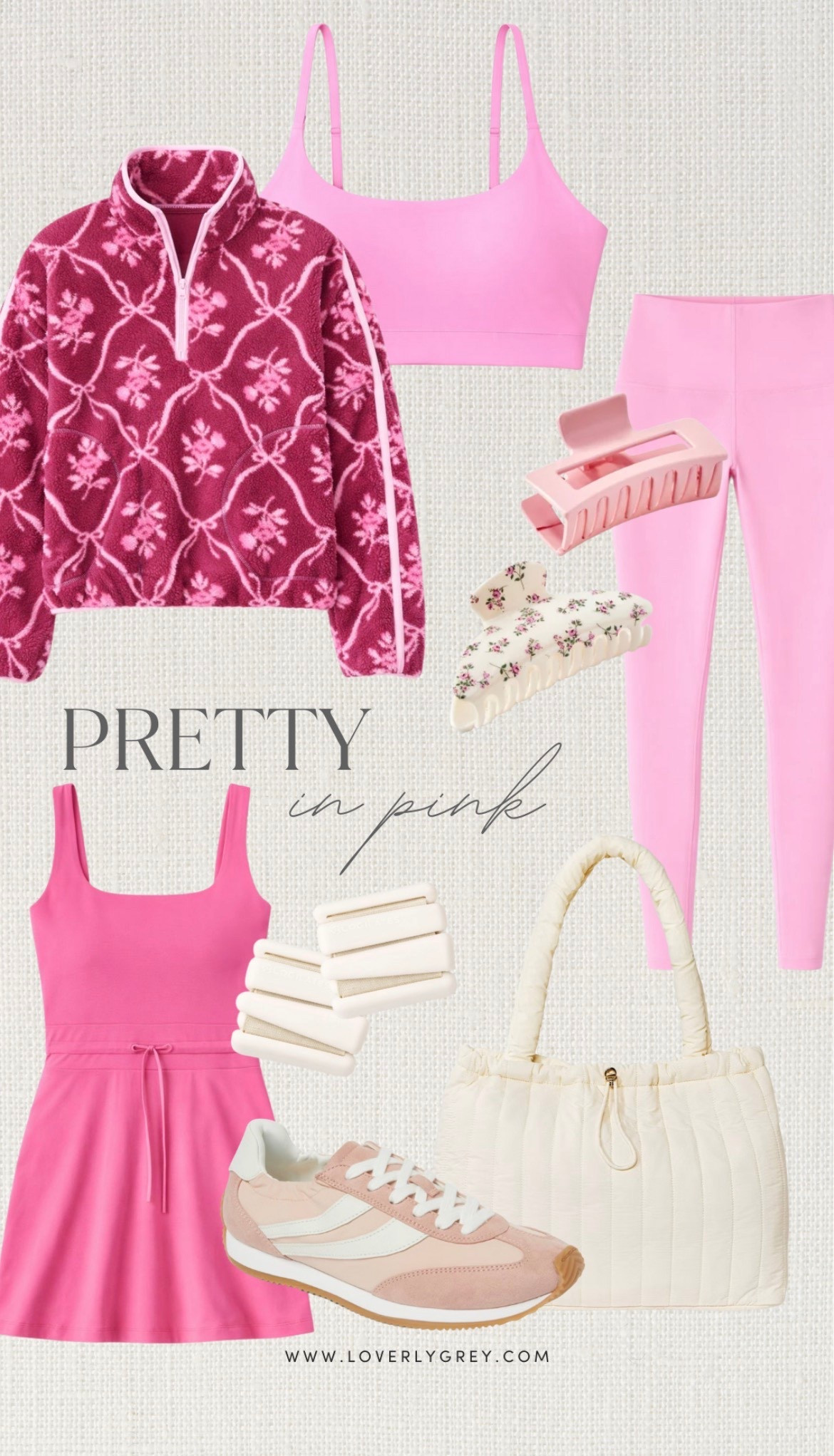 Pretty in pink finds! I am loving the floral Sherpa pull over to add a pop of color to your winter wardrobe. The matching workout set is a must-have from target to reach your fitness goals! 

#LTKfitnessgoals #LTKgrwm #LTKootd