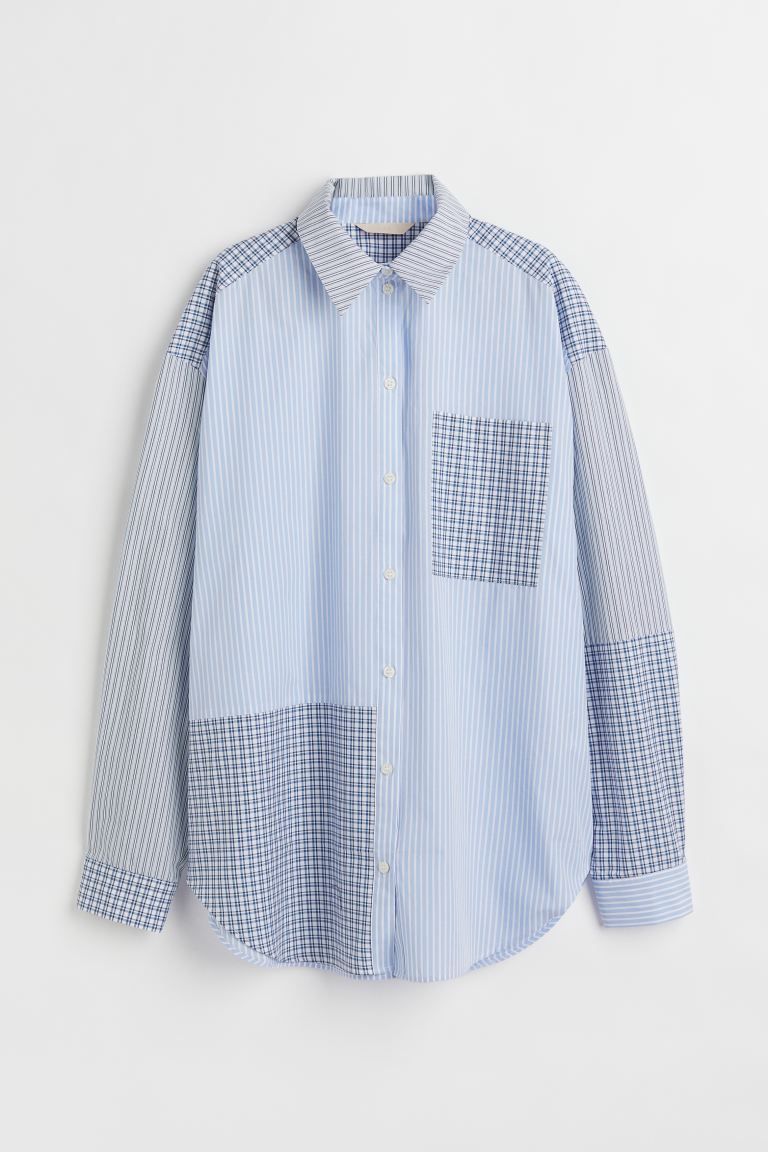 Oversized poplin shirt | H&M (UK, MY, IN, SG, PH, TW, HK)