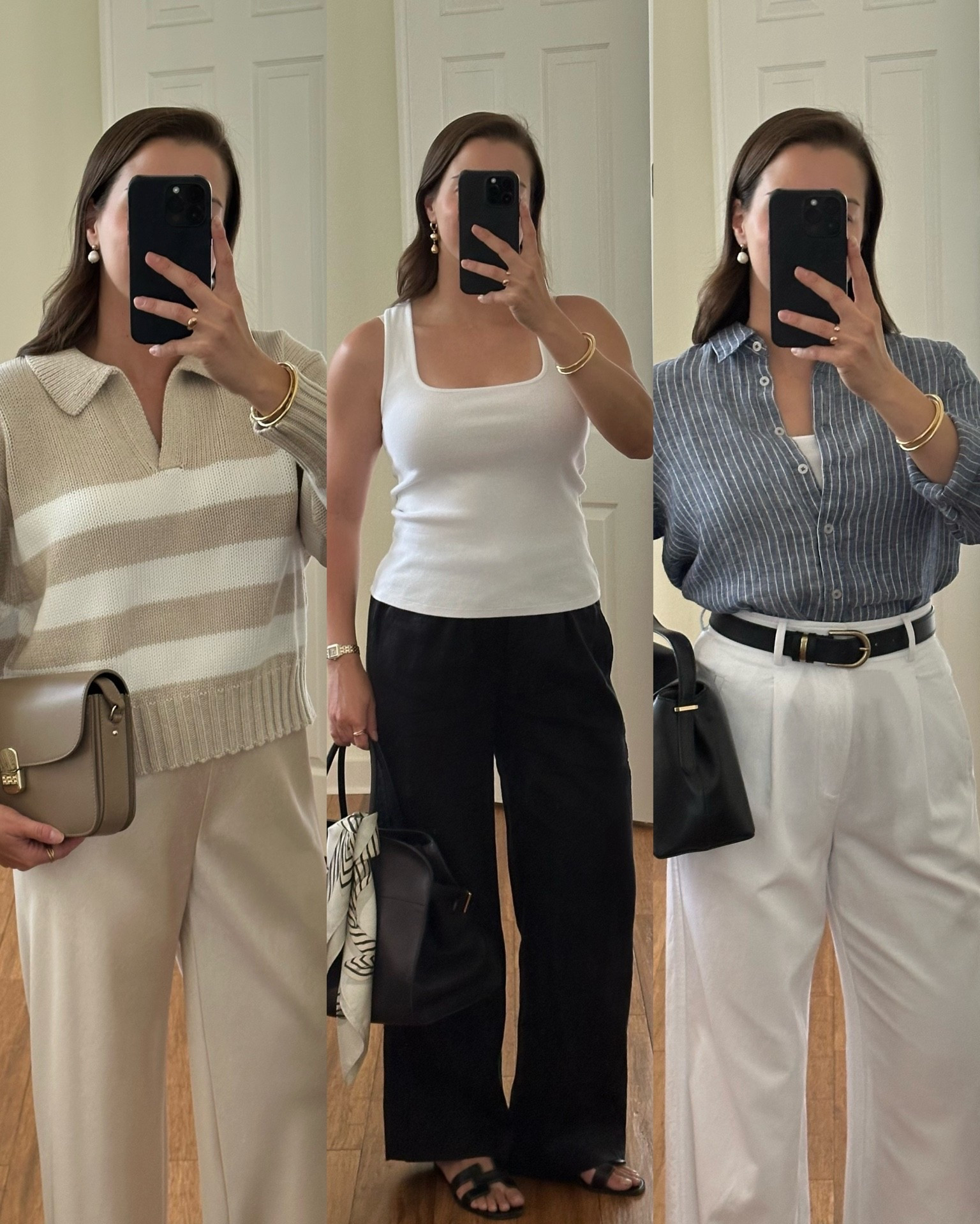 My favorite summer staples by @onequince, all under $50! 

Sizing info (I'm 5'4" and 130 lb for reference):

Polo Sweater - I'm wearing the size large for an oversized look.
Linen Wide Leg Pants - Wearing the size small in the 30" inseam.
European Linen Shirt - I'm wearing the size medium for an oversized look.

#quincepartner 

#LTKFindsUnder50