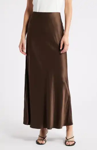 Sanctuary Everyday Satin Midi Skirt | Nordstrom | Nordstrom