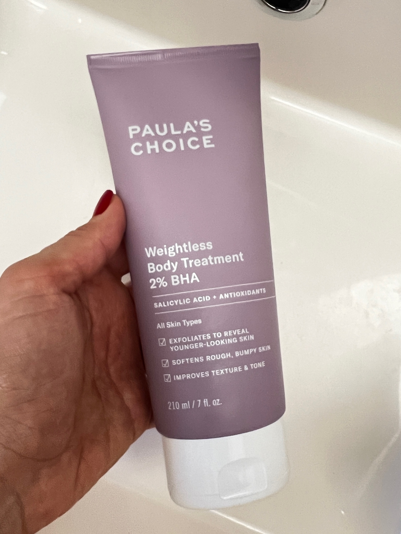 leave-on body exfoliant, made with two percent BHA, that gently sheds dulling buildup to smooth rough, bumpy textures and reveal soft, glowing skin all over

#LTKSeasonal #LTKHoliday #LTKsalealert