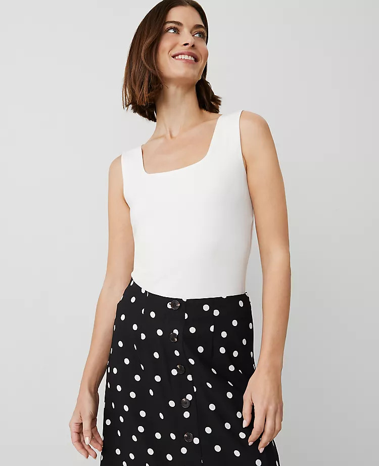 Square Neck Tank Top | Ann Taylor
