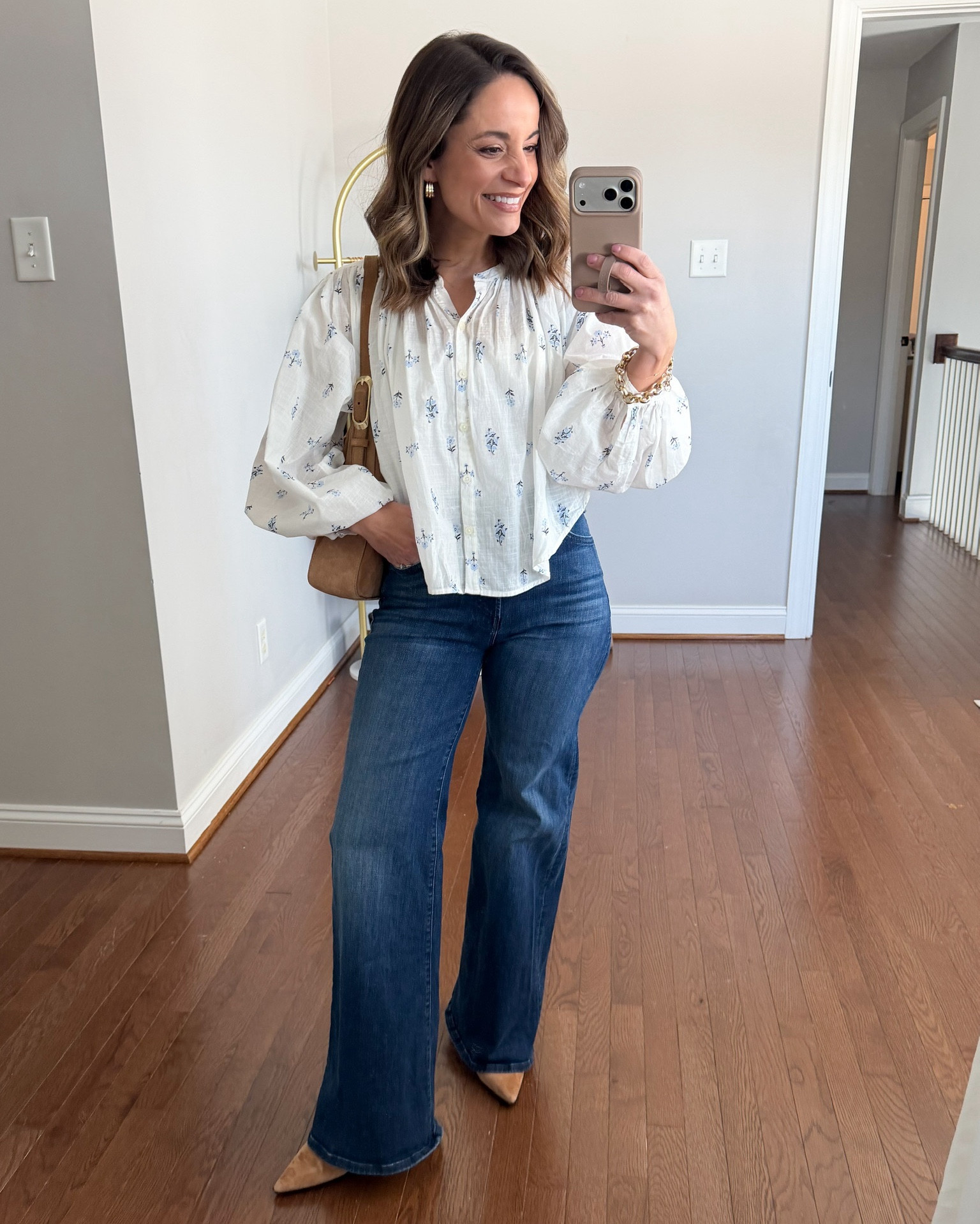 Petite-friendly LOFT finds for Spring!

Outfit 1:
Top (LOFT): petite xxs 
Camisole (Pact): xs 
Jeans (MOTHER): petite 24 - 10.5” rise, 29.5” inseam (shrunk just under and inch in the dryer) 
Boots (J.Crew)
Bag (J.Crew) 

Outfit 2:
Dress (LOFT): petite 00/xxs - This dress is a thick material - similar to denim. It’s a little roomy at my waist but I find that to be a comfortable fit. Wear it now with knee high boots and in the spring with flats and sandals.
Flats (Sam Edelman): tts

Outfit 3
LOFT Versa Palazzo Pants: petite 00 - true to size
Rise: 11.5″
Inseam: 27.5″ in petite
Top (Quince): XS in heather oatmeal
Belt (Quince): XS in mushroom 
Shoes (Sam Edelman): tts in french sand 

My measurements for reference: I’m 4’10” and 105lbs. My bust, waist, and hip measurement is 32”, 24”, and 36”.

#LTKPetite #LTKSaleAlert #LTKWorkwear