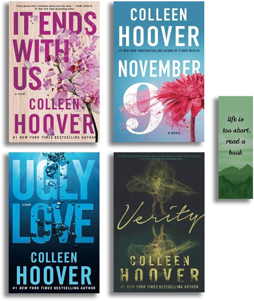 Colleen Hoover Book Bundle (It Ends with Us, November 9, Ugly Love, Verity) | Amazon (US)