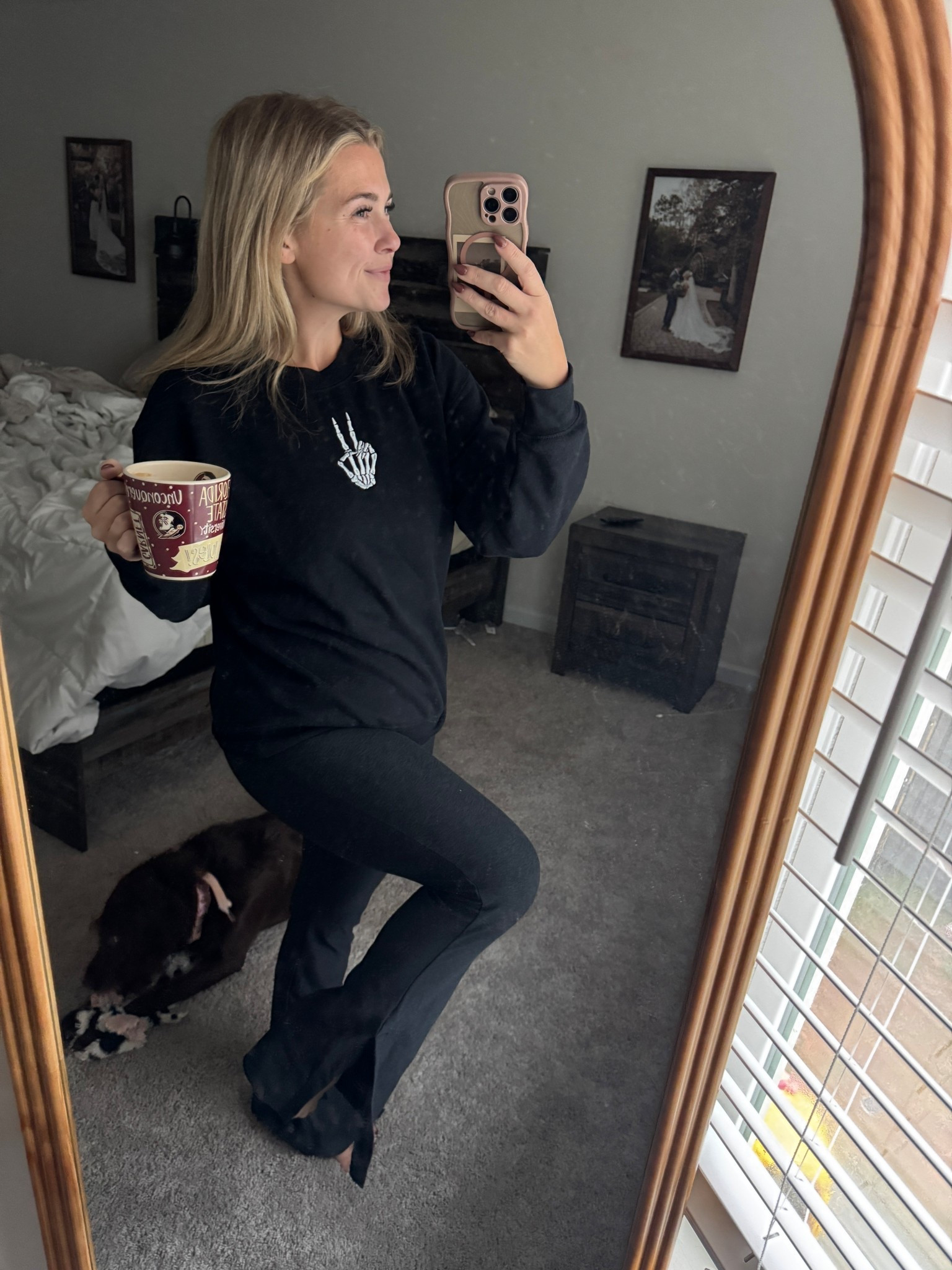 We love a flare leggy 💀

#LTKU #LTKActive #LTKHalloween