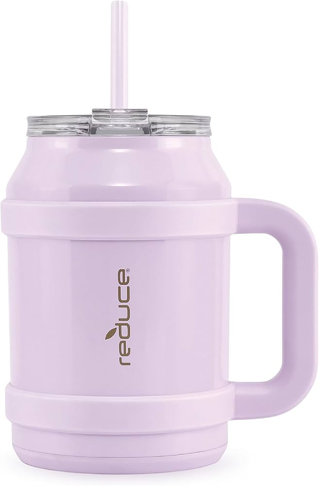 REDUCE 50 oz Tumbler with Handle - Vacuum Insulated Stainless Steel Desk Mug with Sip-It-Your-Way... | Amazon (US)