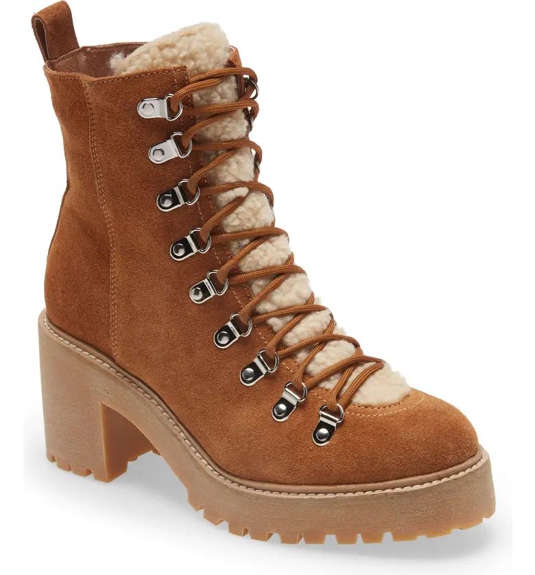 What Faux Fur Trim Lace-Up Boot | Nordstrom