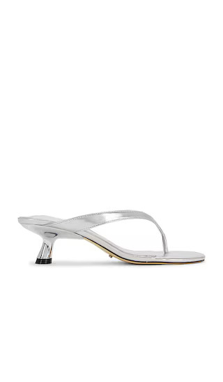 Krista Mule in Silver Nappa Metallic | Revolve Clothing (Global)