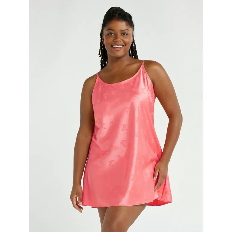 Joyspun Women's Satin Chemise, Sizes S to 3X | Walmart (US)