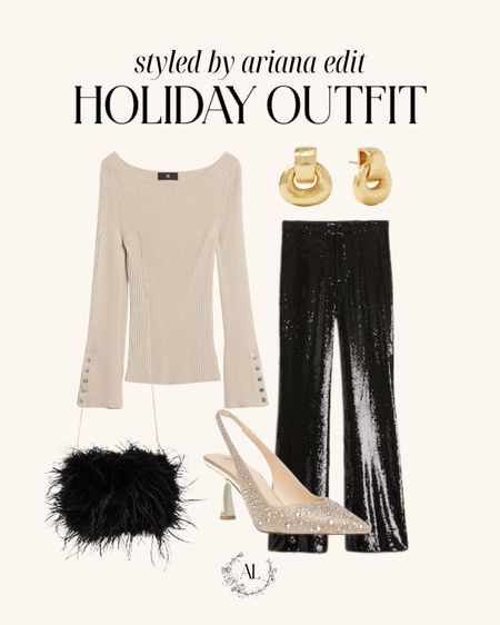 Holiday outfit, holiday party outfit, holiday inspo, Christmas party, outfit, sequence dress, bow, earrings, hair bow, date night, outfit, Christmas outfit ✨❤️

#LTKparties #LTKHoliday #LTKstyletip