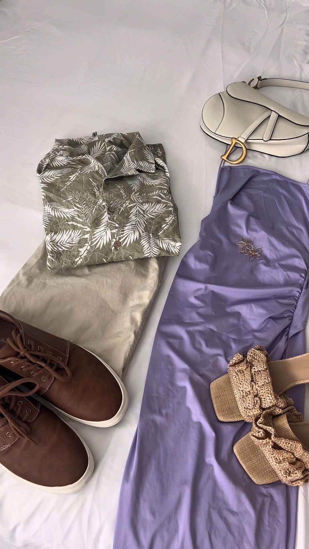 Tropical vibes meet date night glam 🌿💜
From strapy backs to subtle florals, we’re matching in all the right ways 🫶🏼 laid back, luxe, and ready for one last golden hour before summer ends
#CoupleStyle #HisAndHers #TropicalVibes #DateNightFits #ChicAndEffortless #SummerStyle #CoordinatedLooks #EndOfSummerSale

#LTKSeasonal #LTKMens #LTKSaleAlert