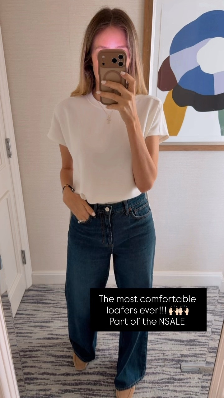 Casual chic outfit 
I’m in love with this loafers that are part of the Nordstrom sale, super stylish, elegant, and comfortable. And this top is also amazing, the fabric is ultra soft and super comfy! Fits true to size and I’m wearing size small 
For Spanx use code ALINEXSPANX for 15% off first time purchase

#LTKootd #LTKSaleAlert #LTKSeasonal
