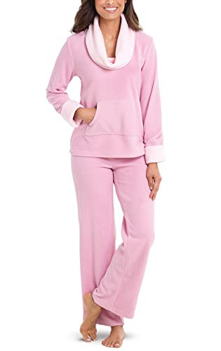 PajamaGram Women's Pajamas Super Soft - Fleece Pajamas Women, Pink, M, 8-10 | Amazon (US)