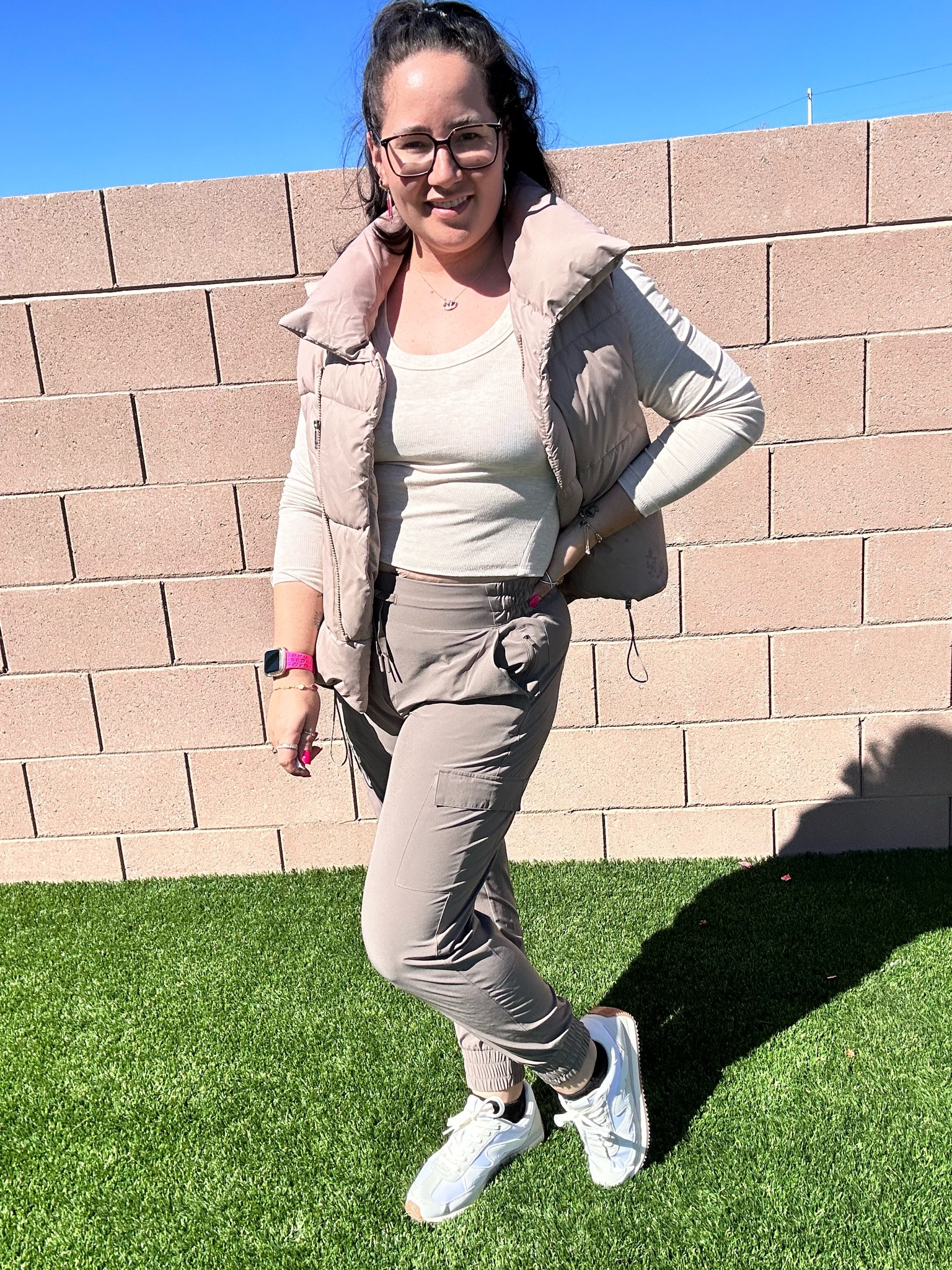 Feeling myself in this fit from #target I would size up in the long sleeve if you want a looser fit. But these pants fit true to size and I love them so much. Which is your favorite?

#LTKmidsize #LTKstyletip #LTKfindsunder50