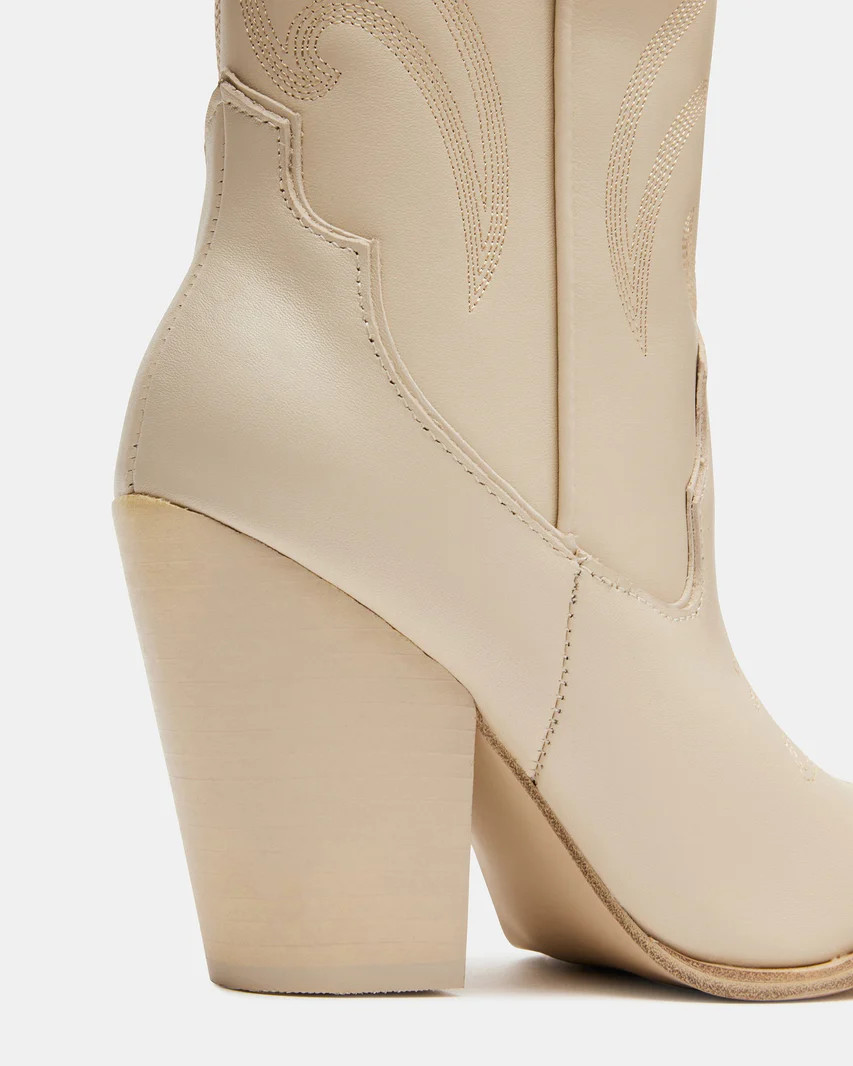 LASSO Bone Leather Western Boot | Women's Knee High Boot | Steve Madden (US)