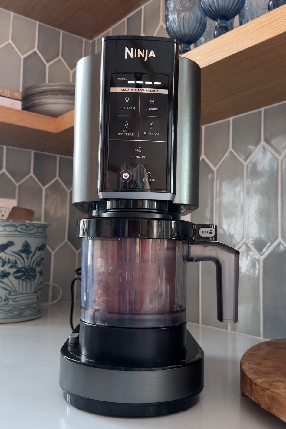 Made ice cream with the kids in our new Ninja Creamy from @walmart #walmartpartner #walmarthome