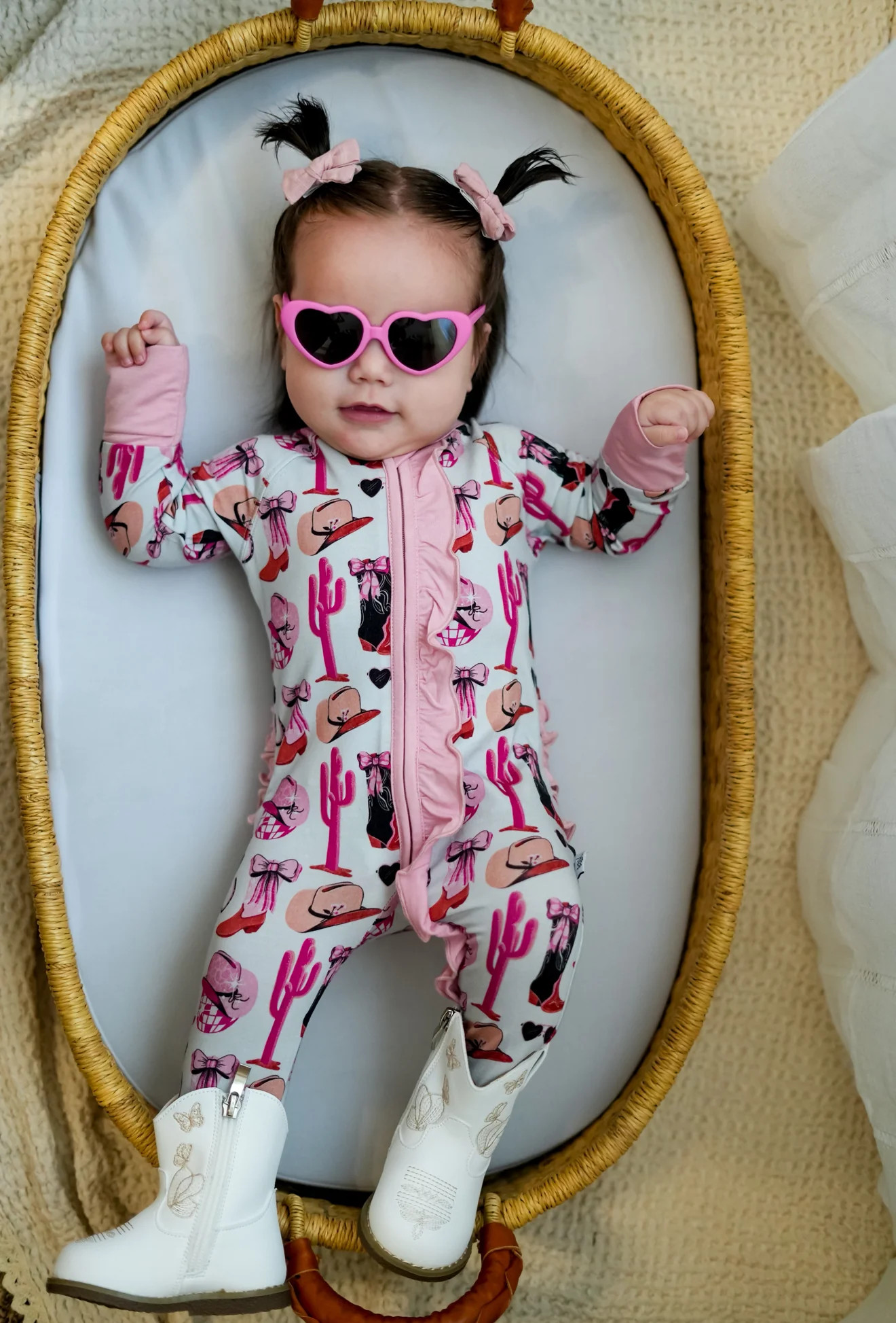 Music City Cowgirl Ruffle Snoozer | Fletch