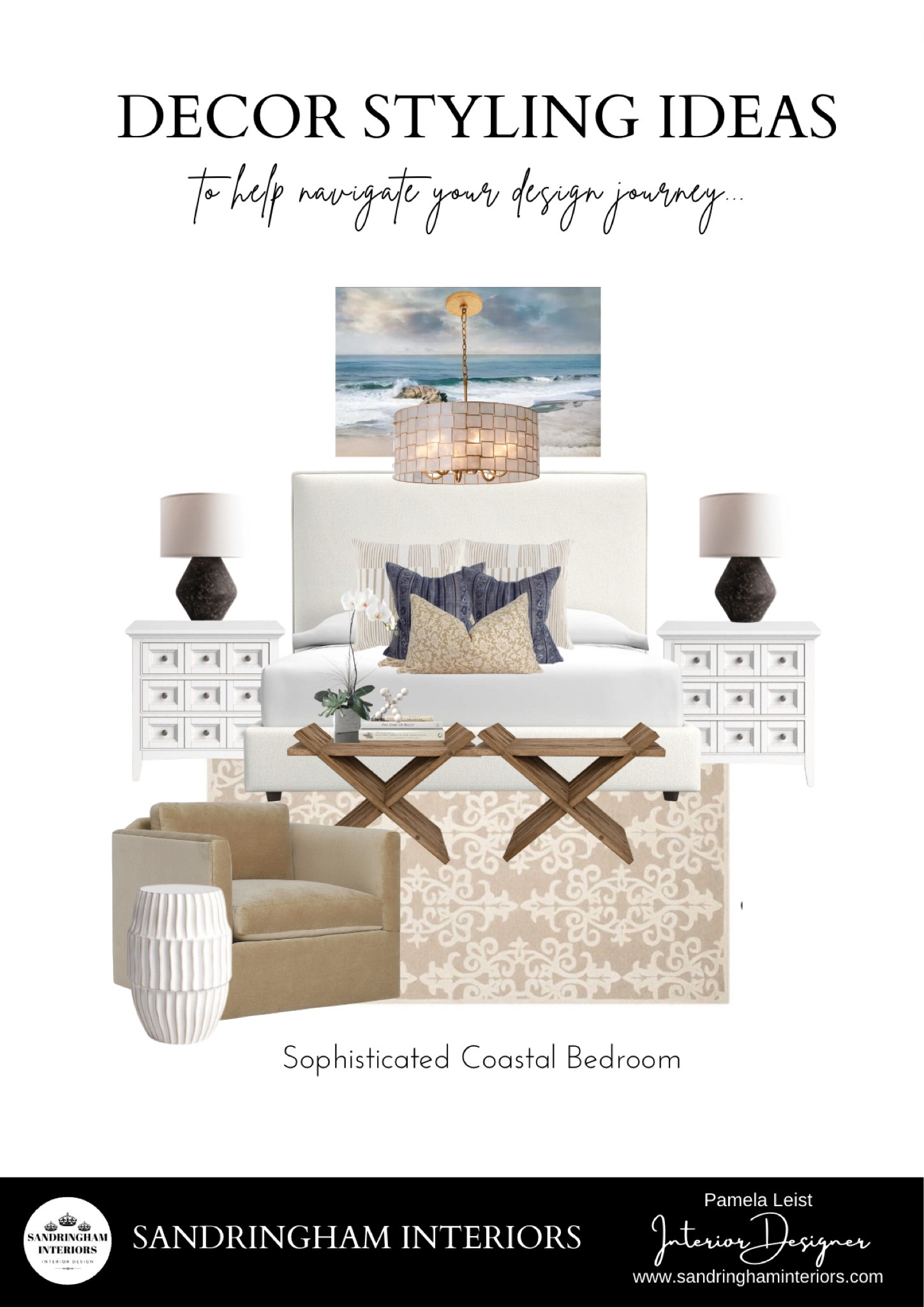 Coastal Bedroom Design Idea | Coastal Home Decor

Bedframe
Nightstands
Rugs
Accent Stools
Accent chair
Table lamps
Home decor


#LTKstyletip #LTKFind #LTKhome