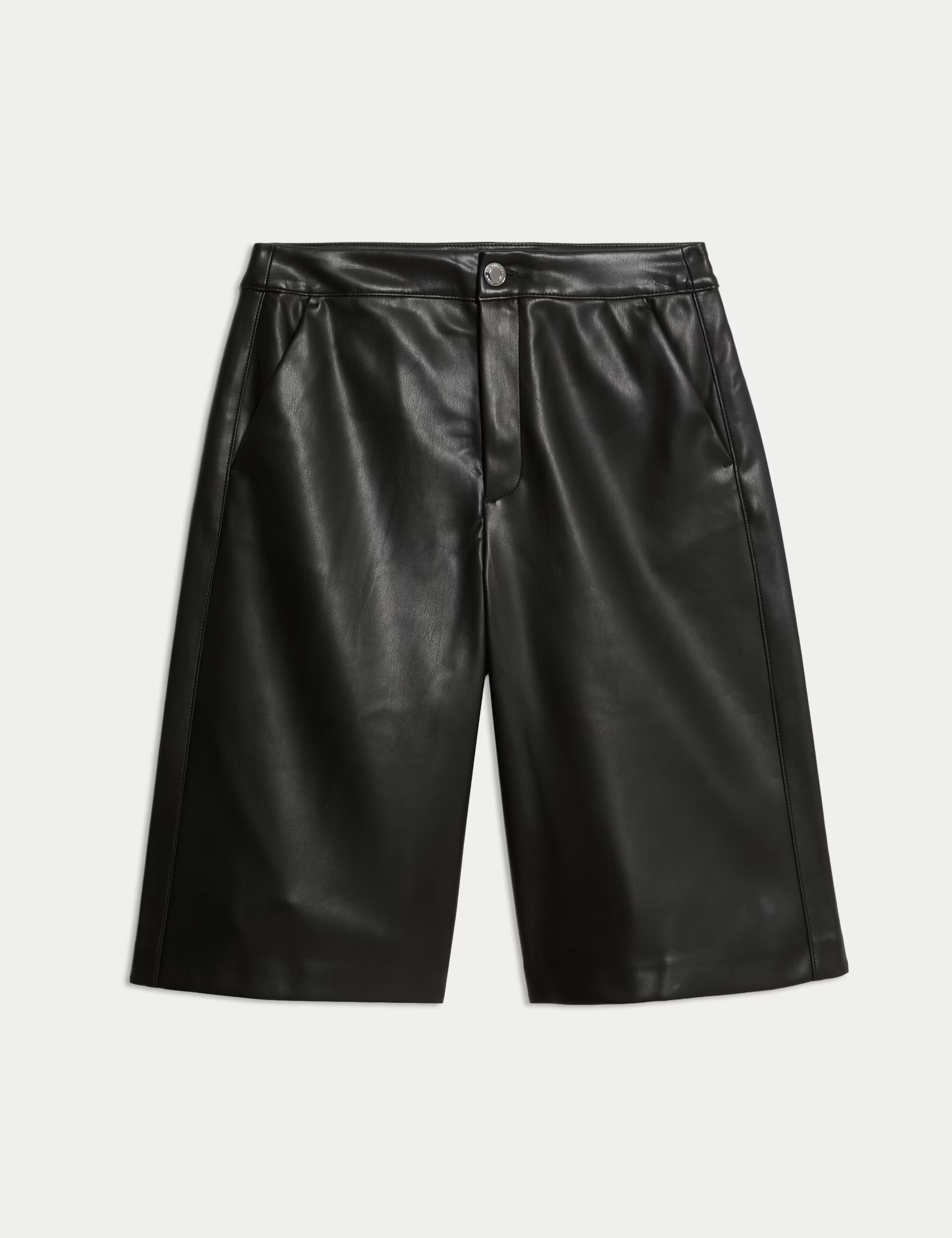 Faux Leather High Waisted Bermuda Shorts | Marks & Spencer (UK)