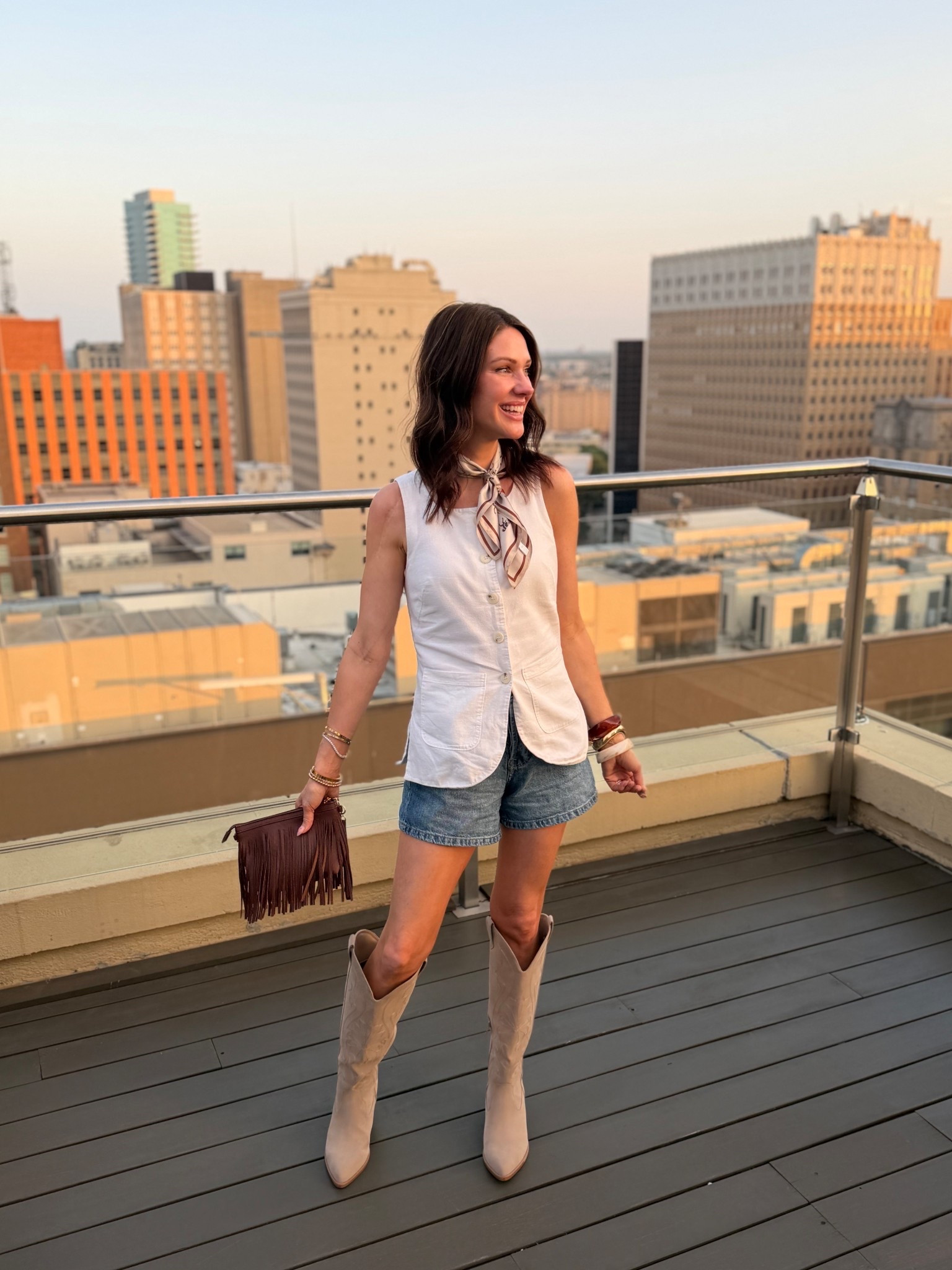 This was such a fun western outfit. It would also be fun for a country concert of festival outfit. The boots on sale and comfortable!! Tts  

#LTKootd #LTKSaleAlert #LTKFestival