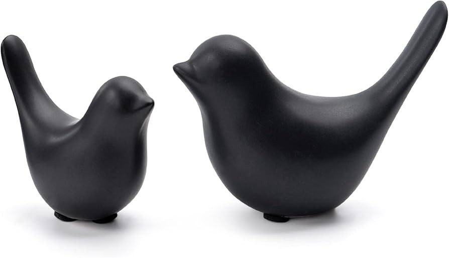 Notakia Small Birds Statues Home Decor Modern Style Birds Decorative Ornaments for Living Room, B... | Amazon (US)
