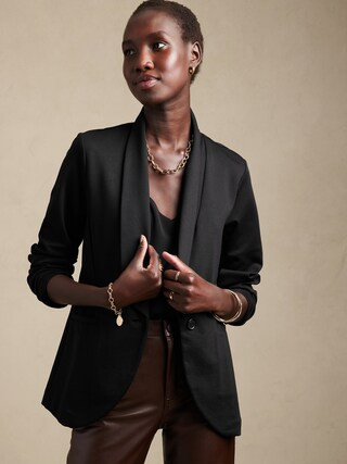 Slim Knit Blazer | Banana Republic Factory