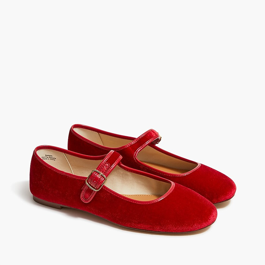 Velvet Mary Jane flats | J.Crew Factory