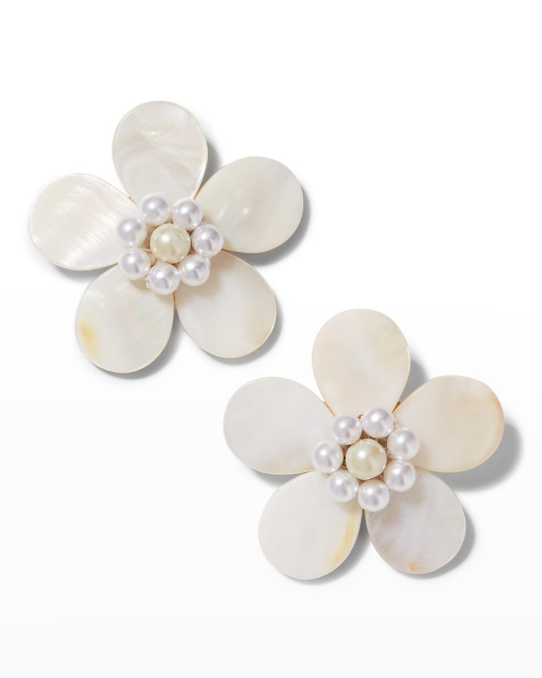 Jennifer Behr Penina Earrings, Pearly | Neiman Marcus