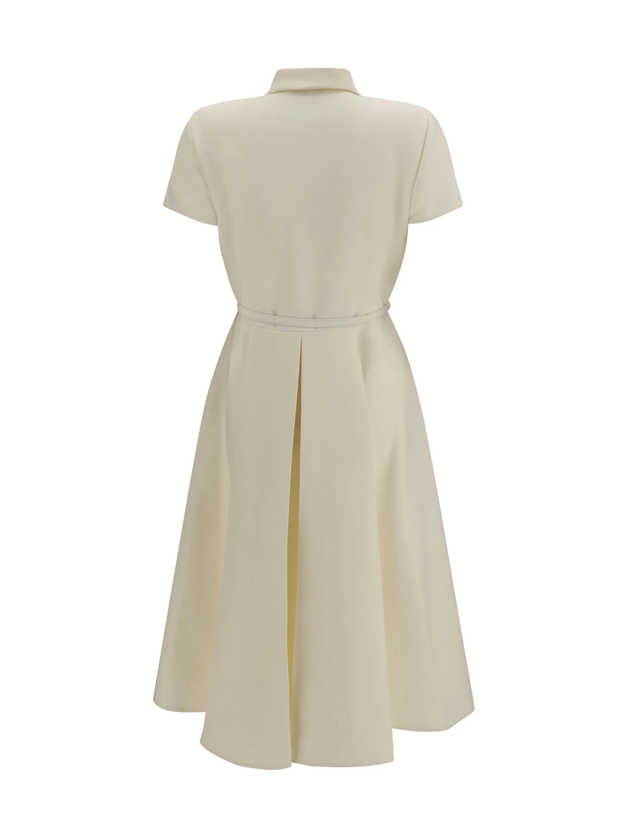 Fendi Wool and Silk A-Line Dress — White - 42 | Italist Inc.