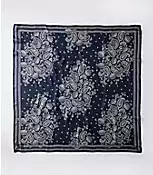Paisley Silk Square Scarf | LOFT