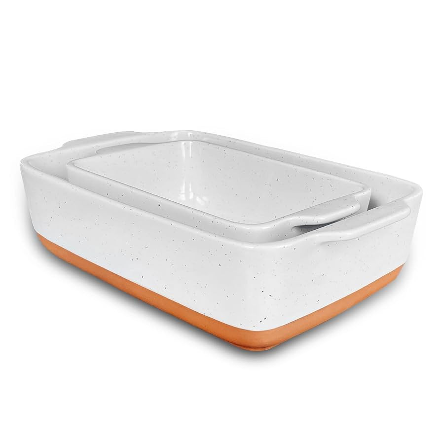 Mora 7x11in & Loaf Baking Dishes - Porcelain Casserole & Bakeware, Oven-to-Table, Freezer Safe - ... | Amazon (US)