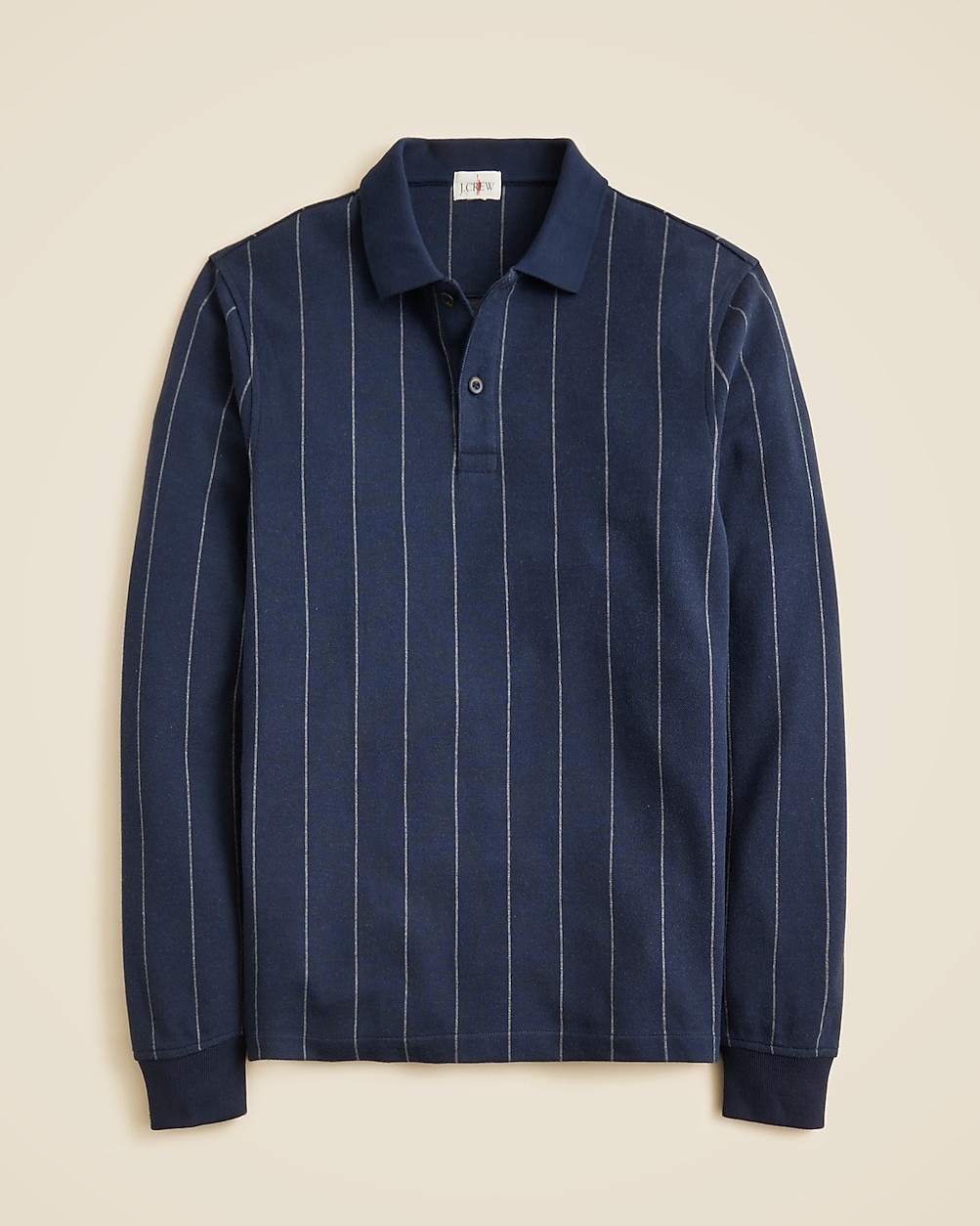 Long-sleeve polo shirt in double-knit jacquard | J. Crew US