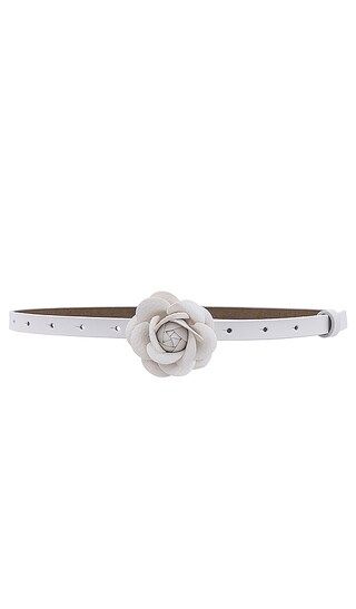 Flower Belt in White | Revolve Clothing (Global)