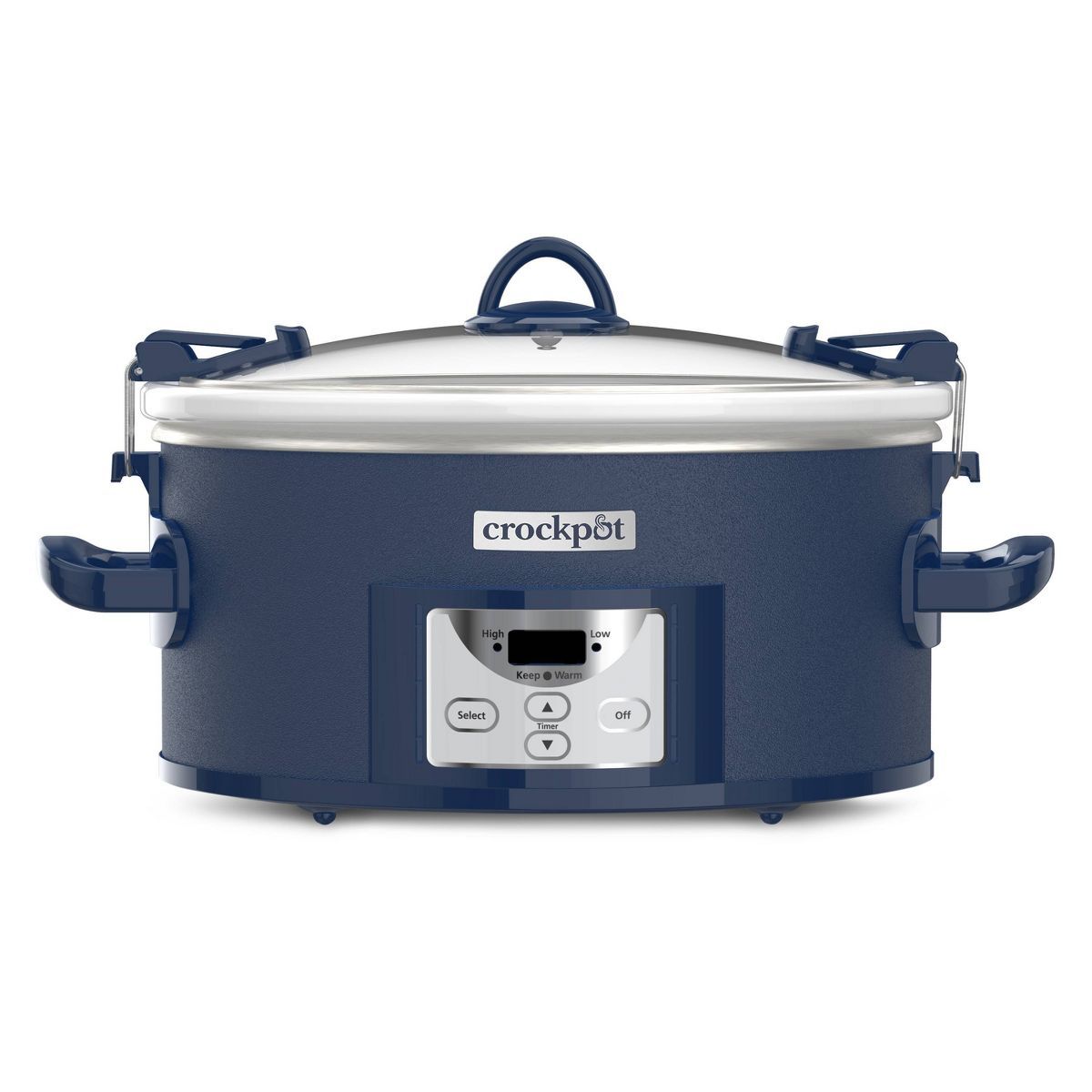 Crock-Pot 7qt One Touch Cook and Carry Slow Cooker - Blue | Target