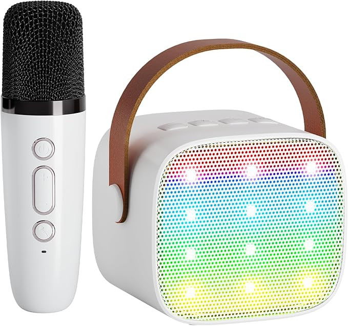 YLL Mini Karaoke Machine for Kids, Portable Bluetooth Speaker with Wireless Microphone for Kids, ... | Amazon (US)