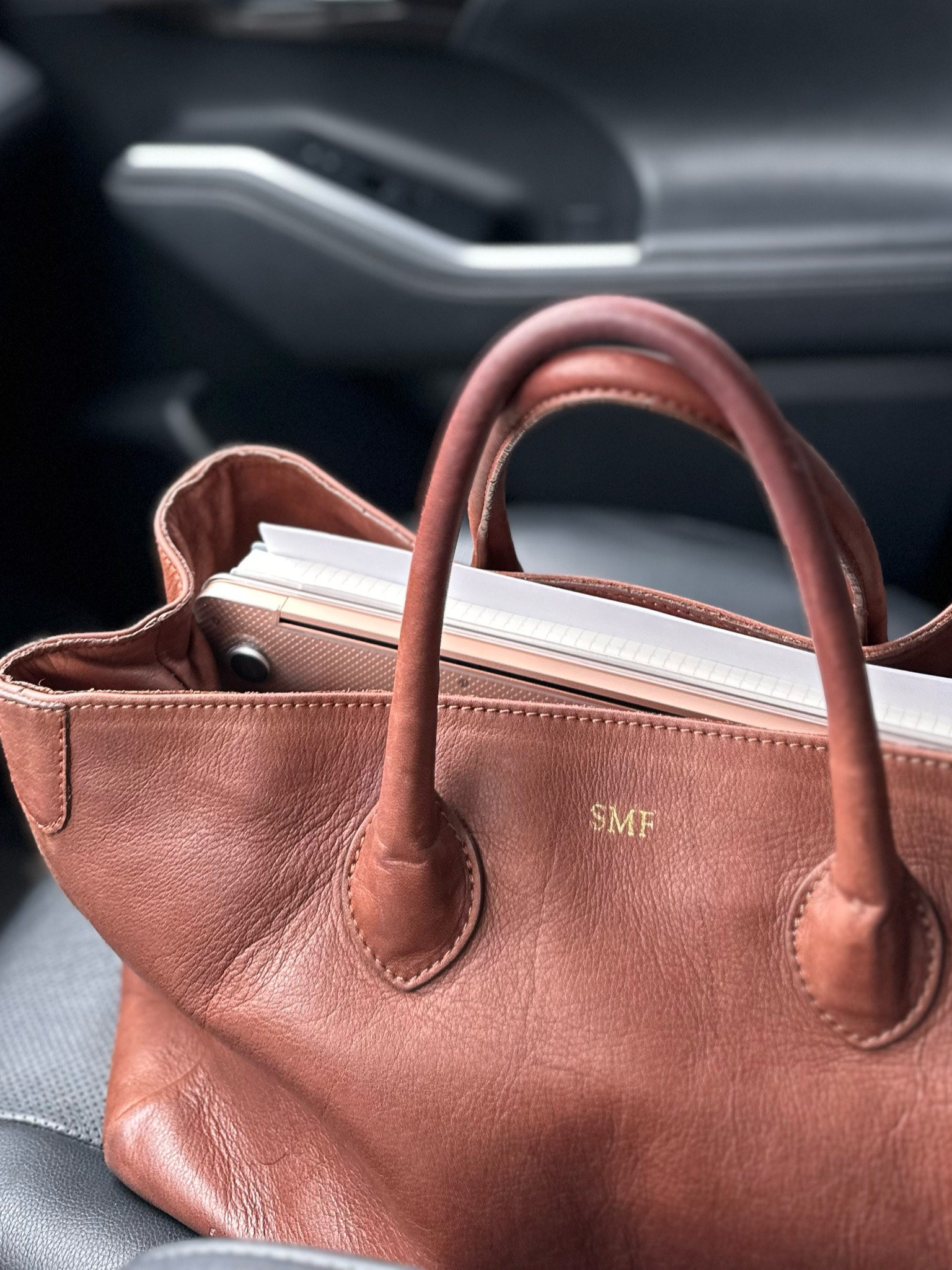 My bag of tricks! 💼  A purse that holds my laptop, notebooks, planner, phone and anything else I need…and it’s pretty too! 

#LTKworkwear #LTKitbag