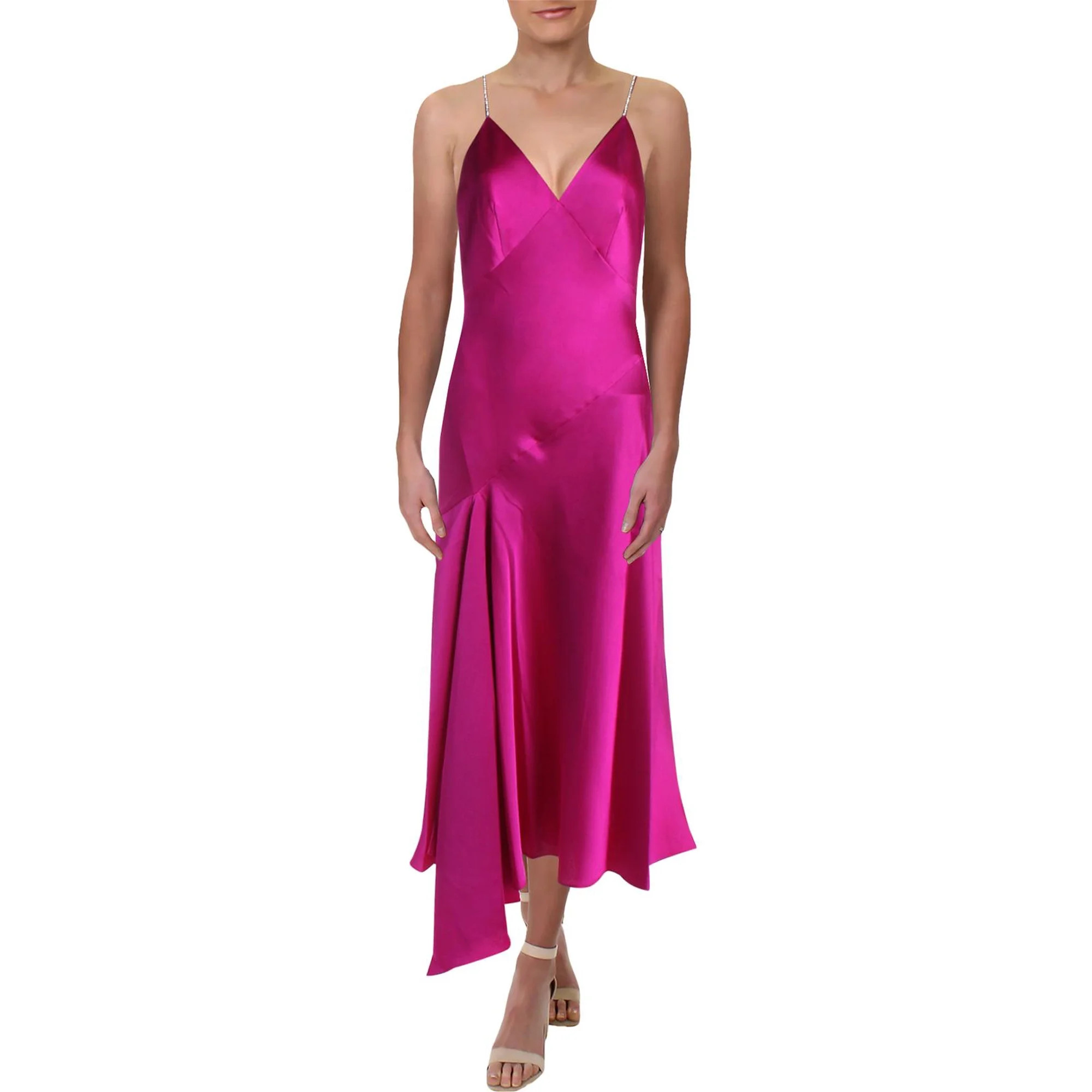 JILL Jill Stuart Womens Satin Rhinestone Slip Dress | Walmart (US)
