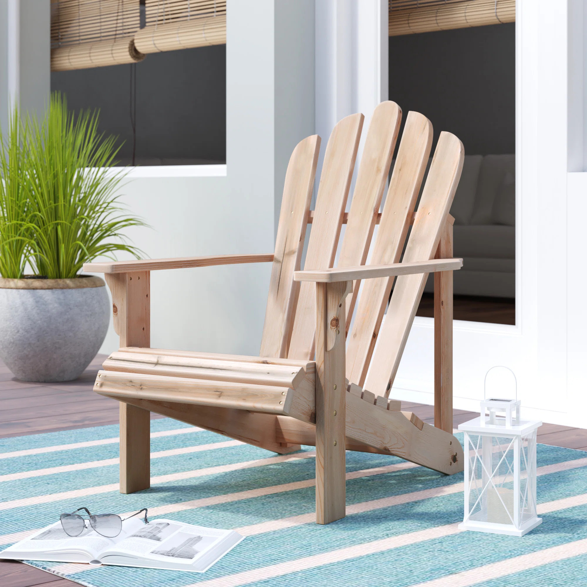 Rosecliff Heights Brently Solid Wood Adirondack Chair & Reviews | Wayfair | Wayfair North America