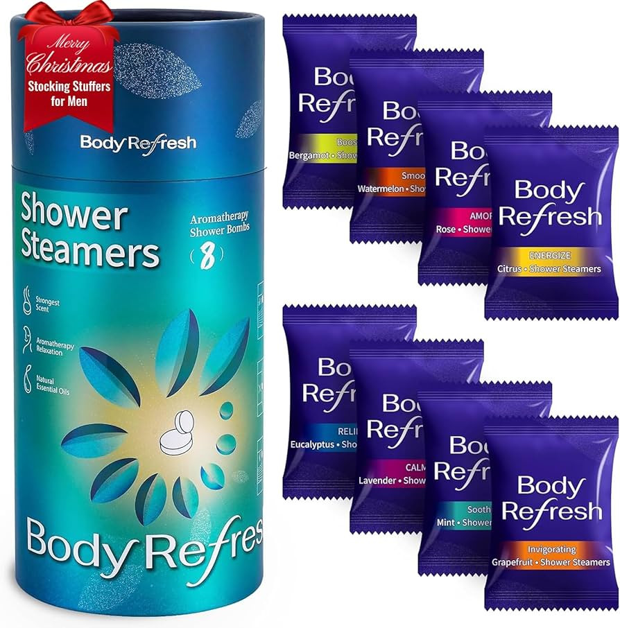 Shower Steamers Birthday Gifts for Men - 8 Pack Shower Bombs Self Care Home Spa Relaxation Gifts,... | Amazon (US)