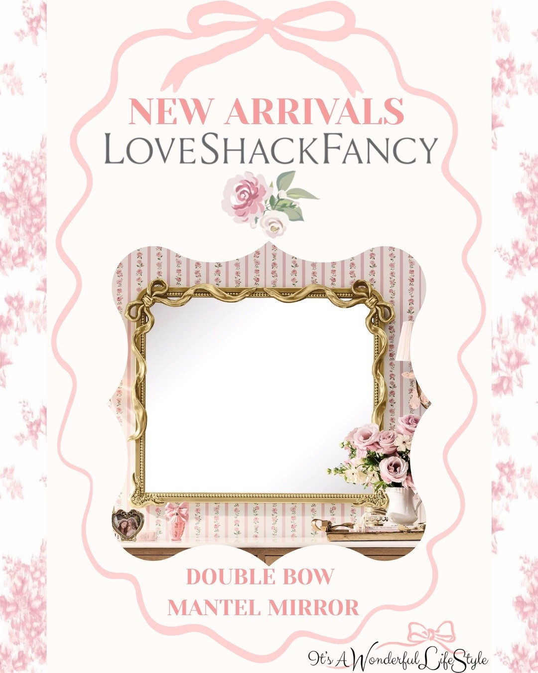 New LoveShackFancy Double Bow Mirrorr

#LTKFindsUnder50 #LTKHome #LTKFindsUnder100