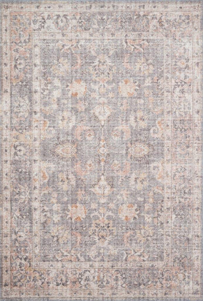 Loloi II Skye Grey and Apricot 2'-6" x 12'-0" Runner Rug | 1stopbedrooms
