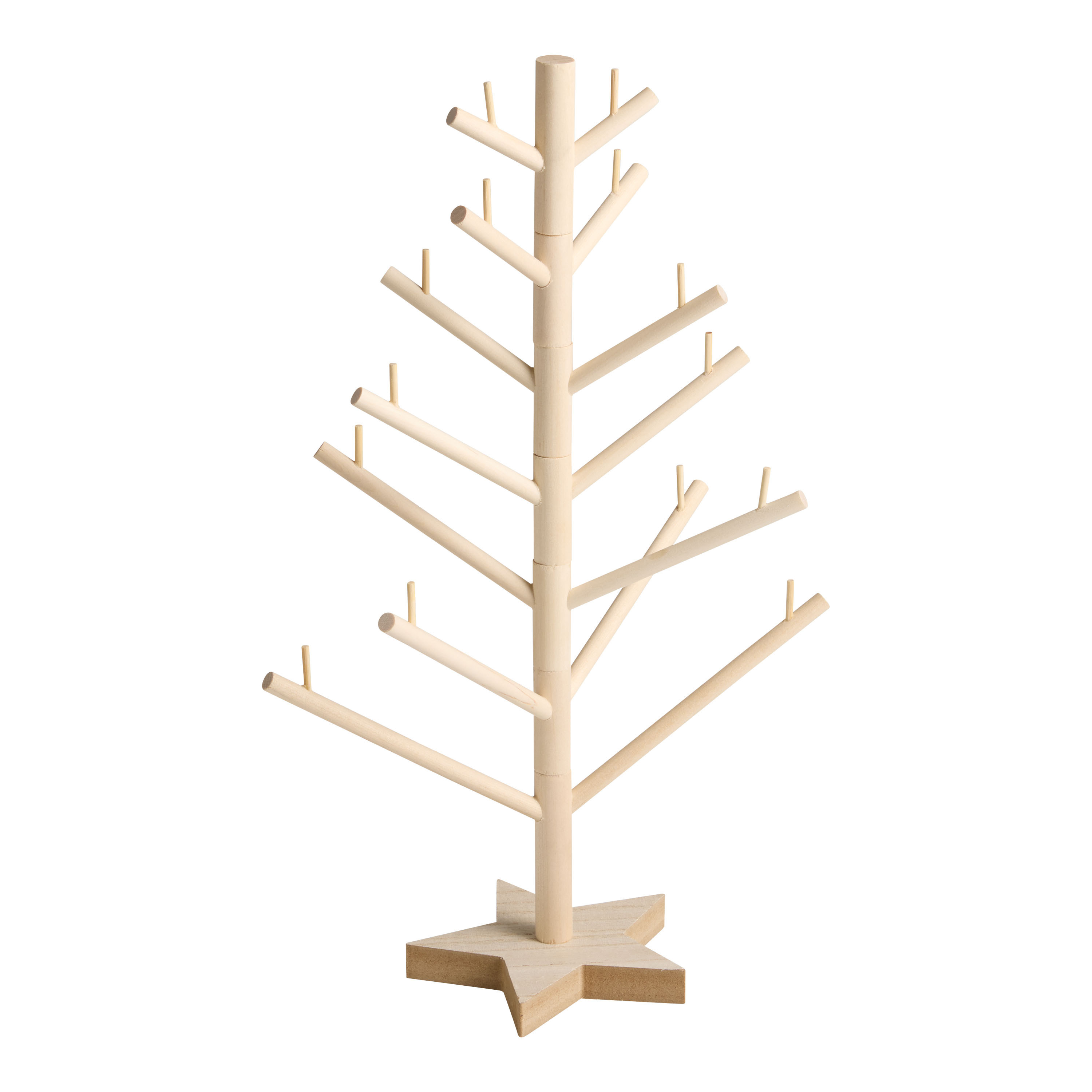 Mini Wood Christmas Tree Decor | World Market