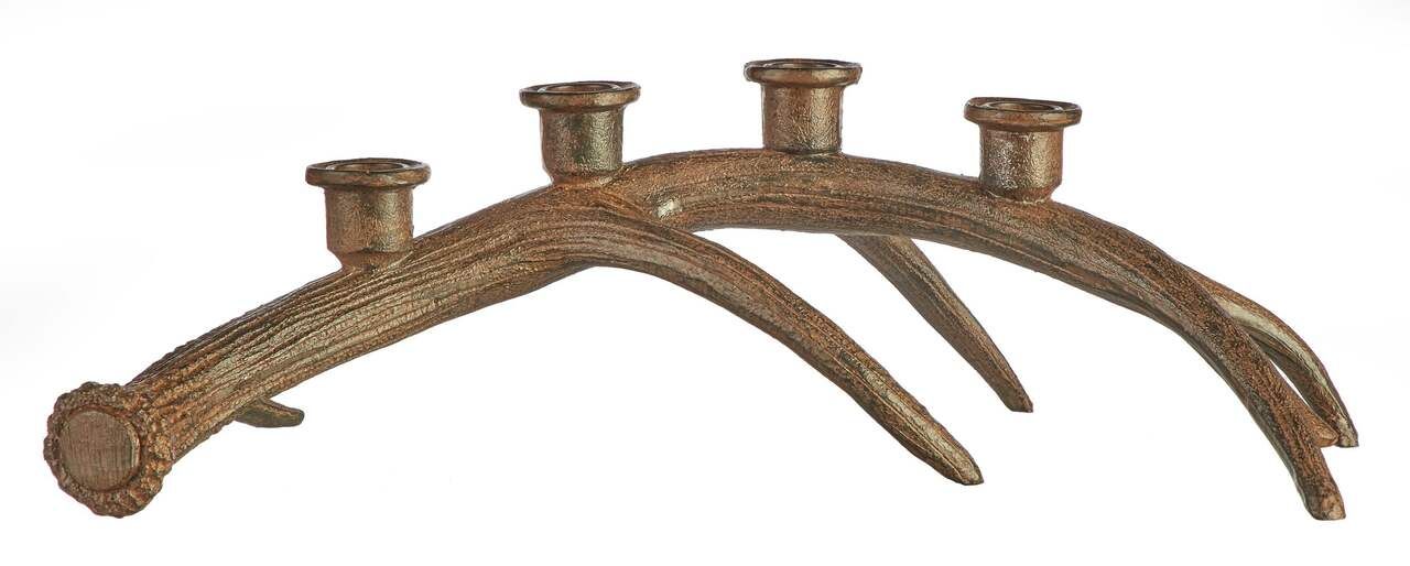 CANVAS Resin Antler Decoration 4-Tapered Candle Holder, Brown, 16-in#151-7659-2 | Canadian Tire