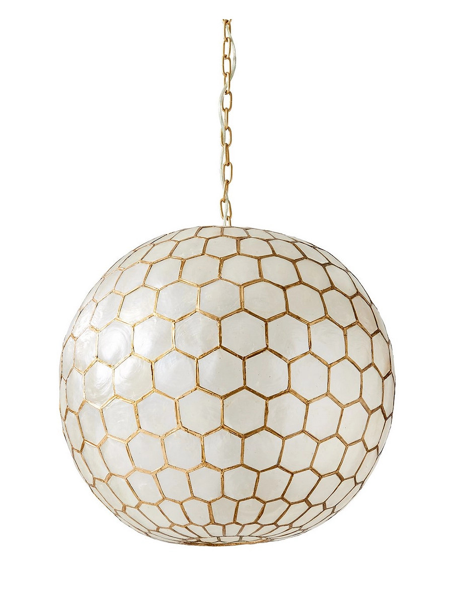 Capiz Honeycomb Pendant | Serena and Lily