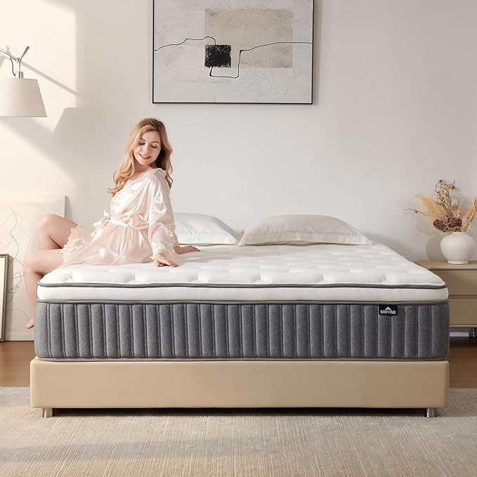 Queen Size Mattress 12 Inch, Hybrid Memory Foam Mattress with Zoned Pocket Coils Support and Moti... | Amazon (US)